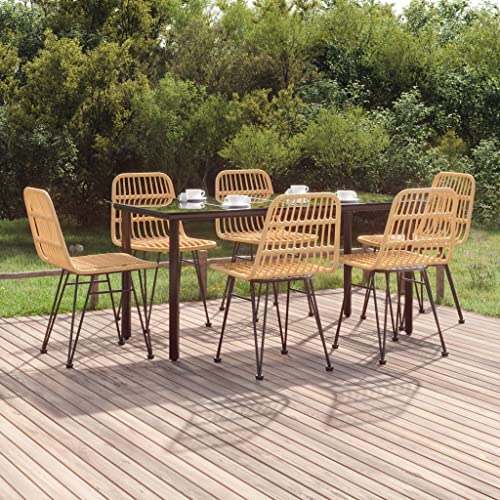 EMYRLXQW Outdoor-Möbel-Gartenmöbel-Sets, 7-teiliges Garten-Esszimmer-Set, Polyrattan EMYRLXQW Outdoor-Möbel-Gartenmöbel-Sets, 7-teiliges Garten-Esszimmer-Set, Polyrattan von EMYRLXQW