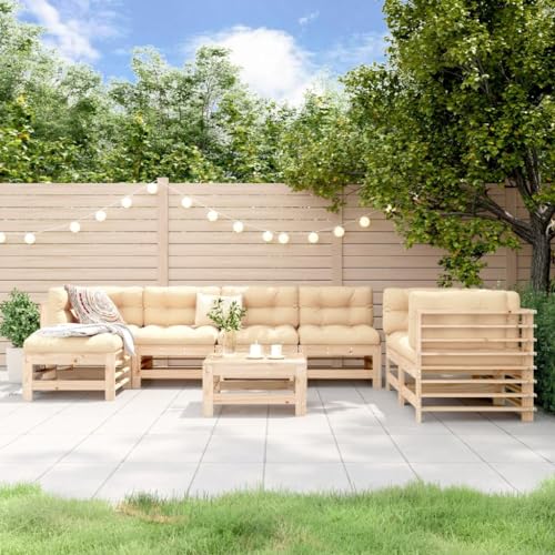EMYRLXQW Outdoor-Möbel-Outdoor-Möbel-Sets-8-teiliges Garten-Lounge-Set Massivholz Kiefer EMYRLXQW Outdoor-Möbel-Outdoor-Möbel-Sets-8-teiliges Garten-Lounge-Set Massivholz Kiefer von EMYRLXQW