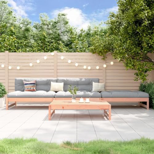 EMYRLXQW Outdoor Möbel Sets - 4-teiliges Garten-Lounge-Set Massivholz Douglas von EMYRLXQW
