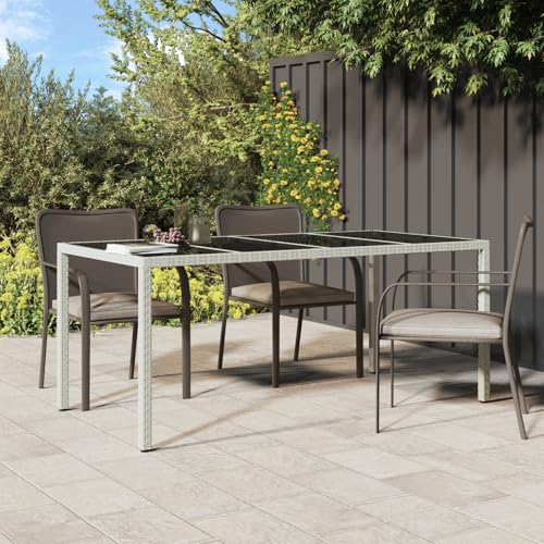 EMYRLXQW Outdoor Outdoor Tisch Garten Esstisch Weiß 190x90x75cm Polyrattan EMYRLXQW Outdoor Outdoor Tisch Garten Esstisch Weiß 190x90x75cm Polyrattan von EMYRLXQW