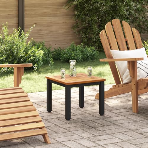 EMYRLXQW Outdoor Outdoor Tische Gartentisch Beistelltisch 45x45x38cm Akazienholz massiv von EMYRLXQW