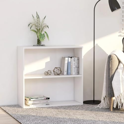 EMYRLXQW Regal, Bücherregale und Standregale, 2-stöckig, Bücherschrank, weiß, 80 x 30 x 76,5 cm, Holzwerkstoff EMYRLXQW Regal, Bücherregale und Standregale, 2-stöckig, Bücherschrank, weiß, 80 x 30 x 76,5 cm, Holzwerkstoff von EMYRLXQW