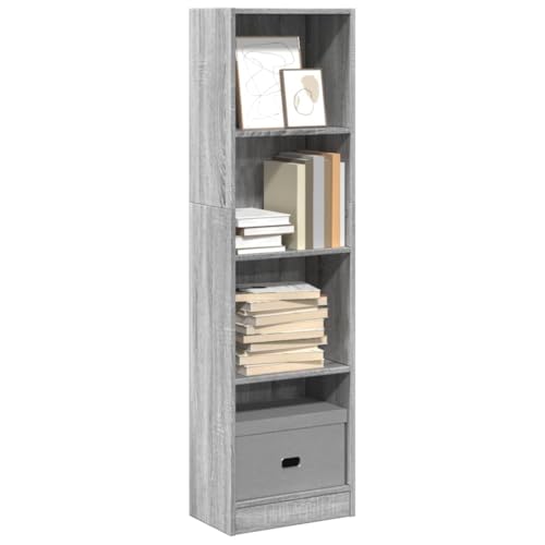 EMYRLXQW Regal, Bücherregale & Standregale, Bücherregal, Grau, Sonoma, 40 x 24 x 143 cm, Holzwerkstoff EMYRLXQW Regal, Bücherregale & Standregale, Bücherregal, Grau, Sonoma, 40 x 24 x 143 cm, Holzwerkstoff von EMYRLXQW