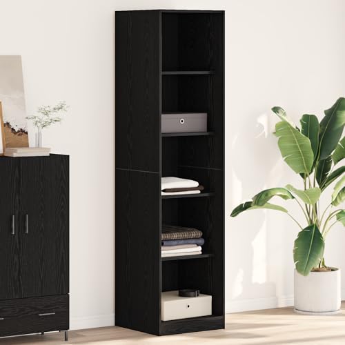 EMYRLXQW Regal, Bücherregale & Standregale - Schwarze Eiche Kleiderschrank - 50 x 50 x 200 cm - aus Holzwerkstoff EMYRLXQW Regal, Bücherregale & Standregale - Schwarze Eiche Kleiderschrank - 50 x 50 x 200 cm - aus Holzwerkstoff von EMYRLXQW