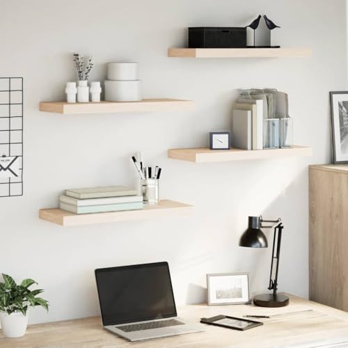 EMYRLXQW Regal, Wandregale & Ledges-Schweberegale, 4 Stück, 60 x 23,5 x 4 cm, Holzwerkstoff EMYRLXQW Regal, Wandregale & Ledges-Schweberegale, 4 Stück, 60 x 23,5 x 4 cm, Holzwerkstoff von EMYRLXQW