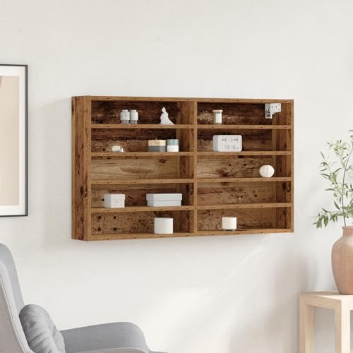 EMYRLXQW Regal, Wandregale & Ledges-Vitrinenschrank, Altes Holz, 100 x 15 x 58 cm, Holzwerkstoff EMYRLXQW Regal, Wandregale & Ledges-Vitrinenschrank, Altes Holz, 100 x 15 x 58 cm, Holzwerkstoff von EMYRLXQW