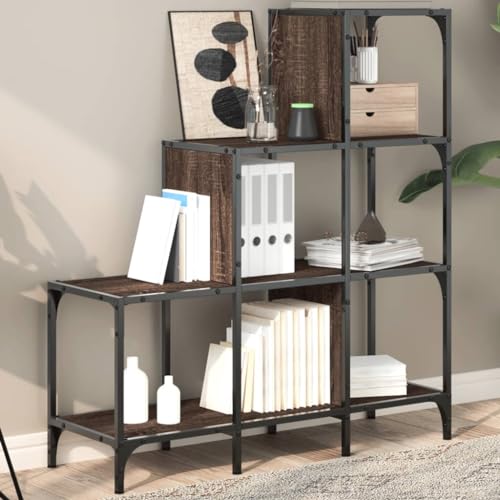 EMYRLXQW Regale, Bücherregale & Standregale, Bücherregal, Eiche, 92 x 30 x 102 cm, Holz- und Metallwerkstoff EMYRLXQW Regale, Bücherregale & Standregale, Bücherregal, Eiche, 92 x 30 x 102 cm, Holz- und Metallwerkstoff von EMYRLXQW