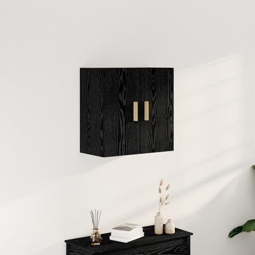 EMYRLXQW Schränke und Aufbewahrung, Aufbewahrungsschränke und Schließfächer, schwarze Eiche, Wandschrank, 60 x 30 x 60 cm, aus Holzwerkstoff EMYRLXQW Schränke und Aufbewahrung, Aufbewahrungsschränke und Schließfächer, schwarze Eiche, Wandschrank, 60 x 30 x 60 cm, aus Holzwerkstoff von EMYRLXQW