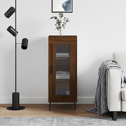EMYRLXQW Schränke & Aufbewahrung, Buffets & Sideboards-Sideboard Braun Eiche, 34,5 x 34 x 90 cm, Holzwerkstoff EMYRLXQW Schränke & Aufbewahrung, Buffets & Sideboards-Sideboard Braun Eiche, 34,5 x 34 x 90 cm, Holzwerkstoff von EMYRLXQW