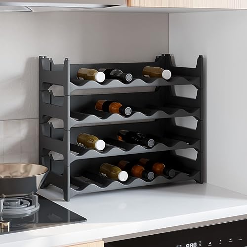 EMYRLXQW Schränke & Aufbewahrung, Weinregale, Weinregal für 24 Flaschen, PP, stapelbare Schränke & Aufbewahrung, Weinregale EMYRLXQW Schränke & Aufbewahrung, Weinregale, Weinregal für 24 Flaschen, PP, stapelbare Schränke & Aufbewahrung, Weinregale von EMYRLXQW