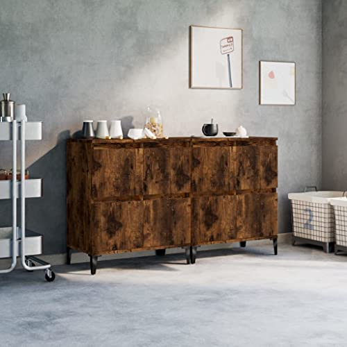 EMYRLXQW Schränke & Aufbewahrung-Buffets & Sideboards-Sideboards 2 Stück Räuchereiche 60x35x70cm Holzwerkstoff EMYRLXQW Schränke & Aufbewahrung-Buffets & Sideboards-Sideboards 2 Stück Räuchereiche 60x35x70cm Holzwerkstoff von EMYRLXQW