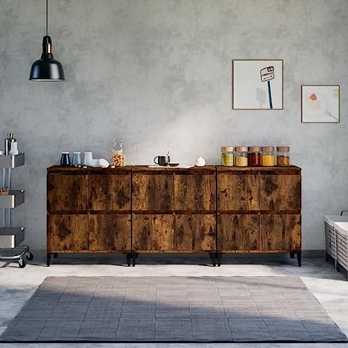 EMYRLXQW Schränke & Aufbewahrung-Buffets & Sideboards-Sideboards 3-tlg Räuchereiche 60x35x70cm Holzwerkstoff EMYRLXQW Schränke & Aufbewahrung-Buffets & Sideboards-Sideboards 3-tlg Räuchereiche 60x35x70cm Holzwerkstoff von EMYRLXQW