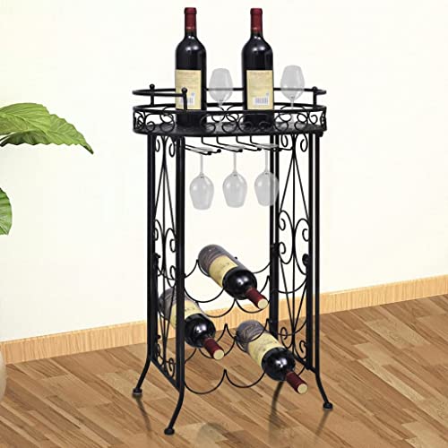 EMYRLXQW Schränke & Aufbewahrung Weinregale Weinregal mit Glashalter für 9 Flaschen Metallschränke & Aufbewahrung Weinregale EMYRLXQW Schränke & Aufbewahrung Weinregale Weinregal mit Glashalter für 9 Flaschen Metallschränke & Aufbewahrung Weinregale von EMYRLXQW