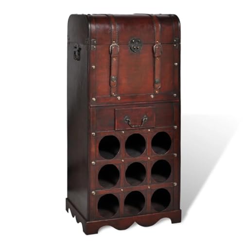 EMYRLXQW Schränke & Aufbewahrung Weinregale aus Holz für 9 Flaschen mit Aufbewahrungsschränken & Weinregalen EMYRLXQW Schränke & Aufbewahrung Weinregale aus Holz für 9 Flaschen mit Aufbewahrungsschränken & Weinregalen von EMYRLXQW