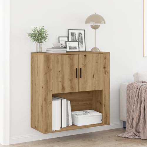 EMYRLXQW Schränke & Aufbewahrungs-Hängeschrank Artisan Eiche 80x33x80 cm Holzwerkstoff von EMYRLXQW