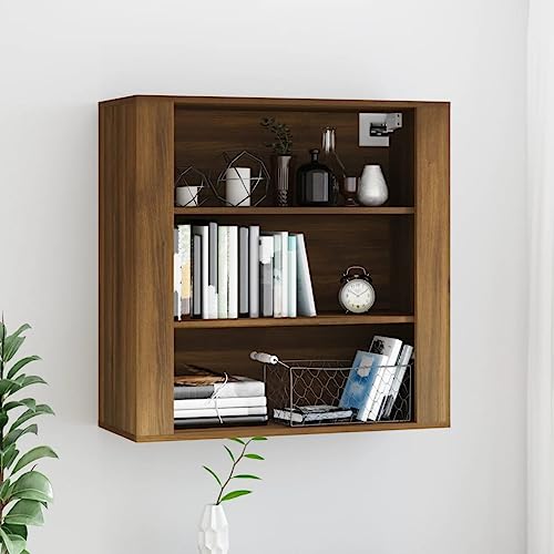 EMYRLXQW Schränke & Aufbewahrungs-Hängeschrank Braun Eiche 80x33x80 cm Holzwerkstoff von EMYRLXQW