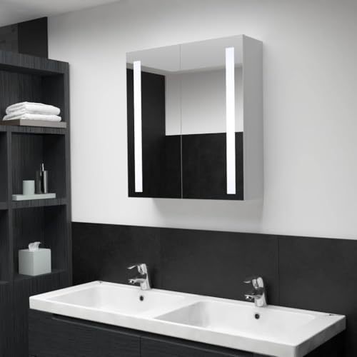 EMYRLXQW Schränke & Aufbewahrungs-Waschtisch-Einheiten, LED-Badezimmer-Spiegelschrank, 60 x 14 x 62 cm, Schränke & Aufbewahrungs-Waschtisch-Einheiten von EMYRLXQW