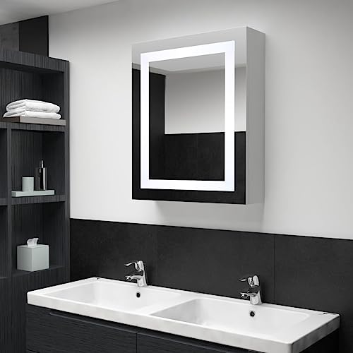 EMYRLXQW Schränke & Aufbewahrungs-Waschtischunterschrank - LED-Badezimmer-Spiegelschrank, 50 x 13 x 70 cm, Schränke & Aufbewahrungs-Waschtisch-Einheiten von EMYRLXQW