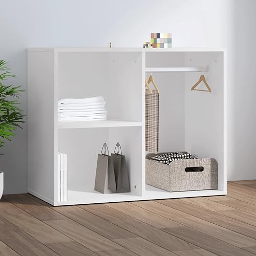 EMYRLXQW Schränke & Aufbewahrungskommode Weiß 80x40x65cm Holzwerkstoff von EMYRLXQW