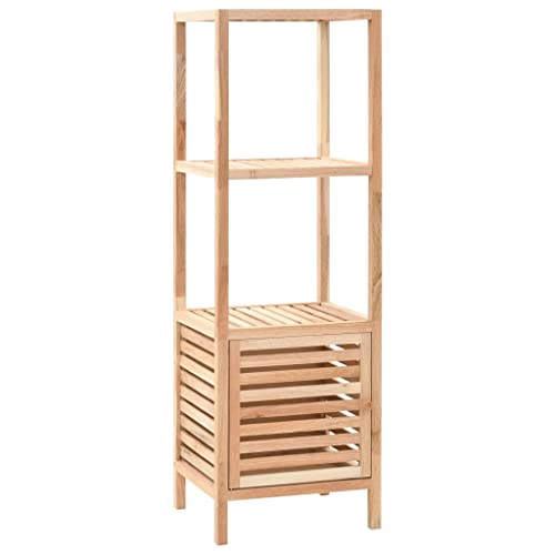 EMYRLXQW Schränke & Aufbewahrungsschränke & Schließfächer Badezimmer Aufbewahrungsschrank Massivholz Nussbaum 39,5 x 35,5 x 123 cm von EMYRLXQW