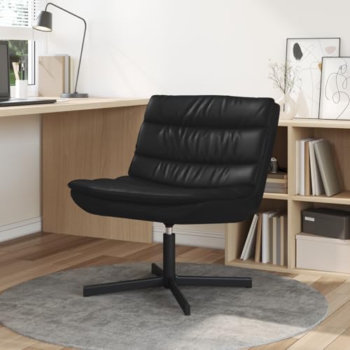 EMYRLXQW Sessel, Drehstuhl, Kunstleder, Metall, mittelgroß, Schwarz EMYRLXQW Sessel, Drehstuhl, Kunstleder, Metall, mittelgroß, Schwarz von EMYRLXQW
