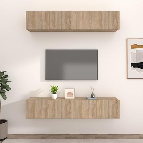 EMYRLXQW TV-Schränke 4 Stück Sonoma Eiche 80x30x30 cm Holzwerkstoff EMYRLXQW TV-Schränke 4 Stück Sonoma Eiche 80x30x30 cm Holzwerkstoff von EMYRLXQW