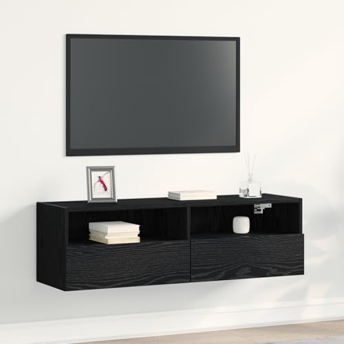 EMYRLXQW TV-Ständer & TV-Schränke TV-Wandschrank Schwarz Eiche 100x30x30cm Holzwerkstoff EMYRLXQW TV-Ständer & TV-Schränke TV-Wandschrank Schwarz Eiche 100x30x30cm Holzwerkstoff von EMYRLXQW
