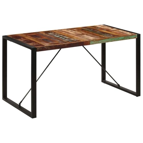 EMYRLXQW Tische, Küchen- und Esszimmertische, Esstisch, 140 x 70 x 75 cm, massives Altholz EMYRLXQW Tische, Küchen- und Esszimmertische, Esstisch, 140 x 70 x 75 cm, massives Altholz von EMYRLXQW