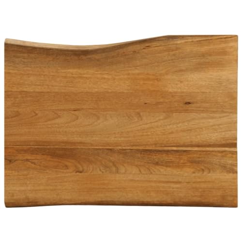 EMYRLXQW Tischzubehör, Tischplatten, Tischplatte, 90 x 60 x 3,8 cm, Live-Rand, Massivholz, Mango EMYRLXQW Tischzubehör, Tischplatten, Tischplatte, 90 x 60 x 3,8 cm, Live-Rand, Massivholz, Mango von EMYRLXQW