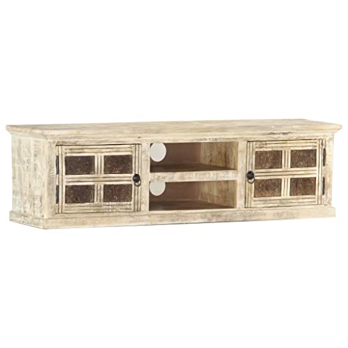 EMYRLXQW Unterhaltungszentren & TV-Stände- Unterhaltungszentren & TV-Ständer-TV-Schrank 130x30x36 cm Massiv-Mangoholz von EMYRLXQW