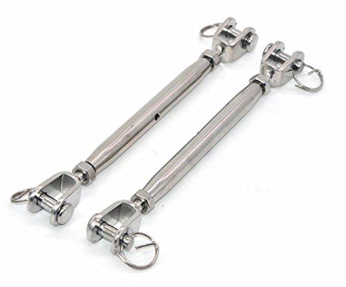 Silber 304 Stainless Stahl europäischen Stil M8 Spannschloss Draht Seil Spanner 2 Stück Silber 304 Stainless Stahl europäischen Stil M8 Spannschloss Draht Seil Spanner 2 Stück von EMcollection