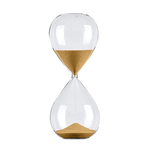 EMoLus Sanduhr 5/30/60 Minuten Sanduhr-Timer Zeitmanagement-Tool Kreative Persönlichkeit Sanduhrschmuck Sanduhr Holz (Color : Gold, Size : 60min) von EMoLus