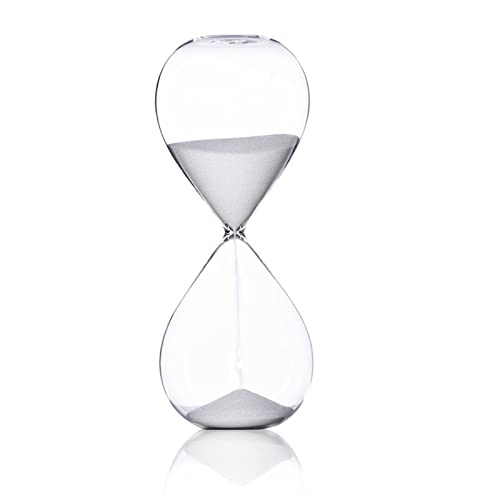 EMoLus Sanduhr 5/30/60 Minuten Sanduhr-Timer Zeitmanagement-Tool Kreative Persönlichkeit Sanduhrschmuck Sanduhr Holz (Color : White, Size : 5min) von EMoLus