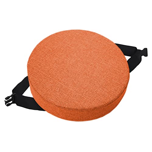 EN AyuL Rundes Barhocker-Stuhlkissen, rutschfeste Schnalle, Sitzkissen, Esszimmerstuhlkissen, weiches Hockerstuhlkissen für Zuhause, Büro, 33 x 33 x 5 cm, Orange EN AyuL Rundes Barhocker-Stuhlkissen, rutschfeste Schnalle, Sitzkissen, Esszimmerstuhlkissen, weiches Hockerstuhlkissen für Zuhause, Büro, 33 x 33 x 5 cm, Orange von EN AyuL