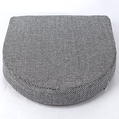 EN AyuL Stuhlkissen, für Küche, Esszimmer, dicke 5/8 cm, rutschfeste Sitzpolster für Stühle, U-Form, Stuhl, Sitzkissen für Garten, Büro, Auto, Zuhause (45 x 45 x 5 cm, Dunkelgrau) von EN AyuL