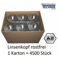 16° Coilnägel 3,1x90mm Ring rostfrei Edelstahl Linsenkopf für Coilnagler 4,5M'-'EN12584 von EN PRODUKT