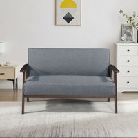 2-Sitzer Polstersofa Kinda 121x69x75 cm Grau [en.casa] von [EN.CASA]