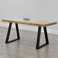 [en.casa] - 2er-Set Tischgestell 70x10x72 cm Metallgestell Schwarz en.casa von [EN.CASA]