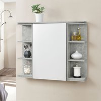 [en.casa] - Badezimmerschrank Harstad 64x80x20 cm Betonoptik en.casa von [EN.CASA]