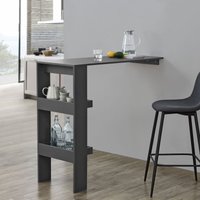 [en.casa] - Bartisch Bromölla 120x45x106 cm Dunkelgrau en.casa - Dunkelgrau von [EN.CASA]