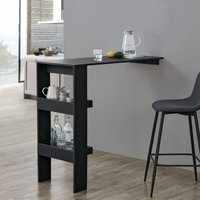 Bartisch Bromölla 120x45x106 cm Schwarz en.casa - Schwarz von [EN.CASA]