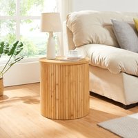 Beistelltisch Ledepid 40xØ40 cm Natur [en.casa] von [EN.CASA]