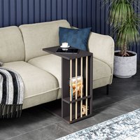 [en.casa] - Beistelltisch Siikainen 65x44x29 cm Schwarz von [EN.CASA]