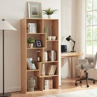 Bücherregal Hå Bambus 160x80x30cm Natur [en.casa] - Bambus von [EN.CASA]