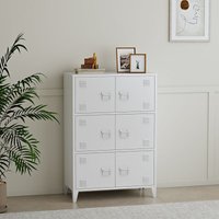 [en.casa] - Büroschrank Hamina 113x80x40cm Weiß von [EN.CASA]