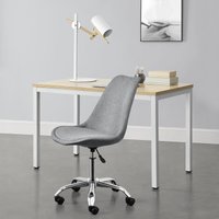 [en.casa] - Bürostuhl Atherton 83-93x48x55 cm Hellgrau von [EN.CASA]