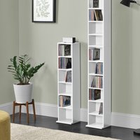 Cd Regal Tynset mit 6 Fächern Weiß en.casa von [EN.CASA]