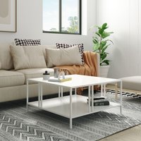 [en.casa] - Couchtisch Kumlinge 40x80x80 cm Weiß von [EN.CASA]