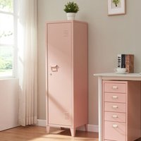 Einzelspind Kurikka 137x38x38 cm Peachy Beige [en.casa] von [EN.CASA]