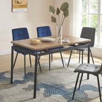 [en.casa] - Esstisch Hemnes für 4 Personen 120x70 cm Eiche-Optik von [EN.CASA]